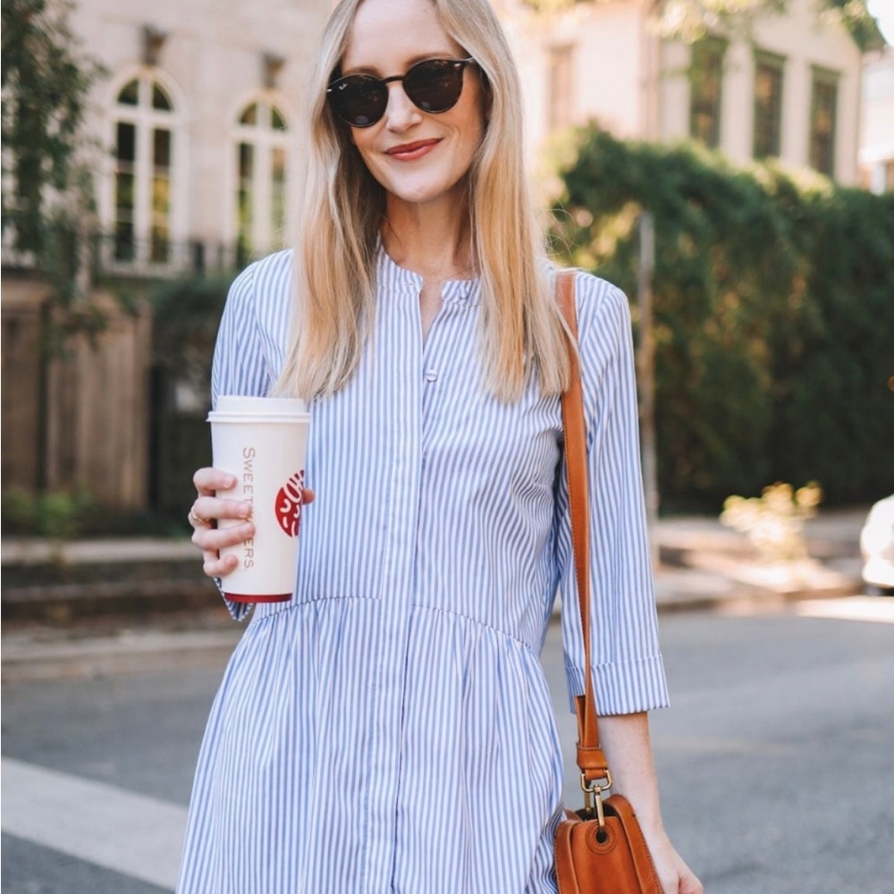 Tuckernuck Blue and White Striped Dress